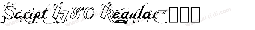 Script I780 Regular字体转换